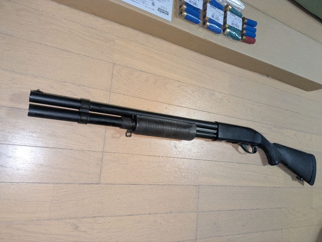マルゼンM870EX-BVガスショットガン　リアルカートM1100カスタムサバゲ