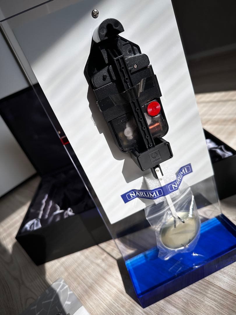 NARUMI 置時計 振り子時計 クリスタル時計GRASS WORKS