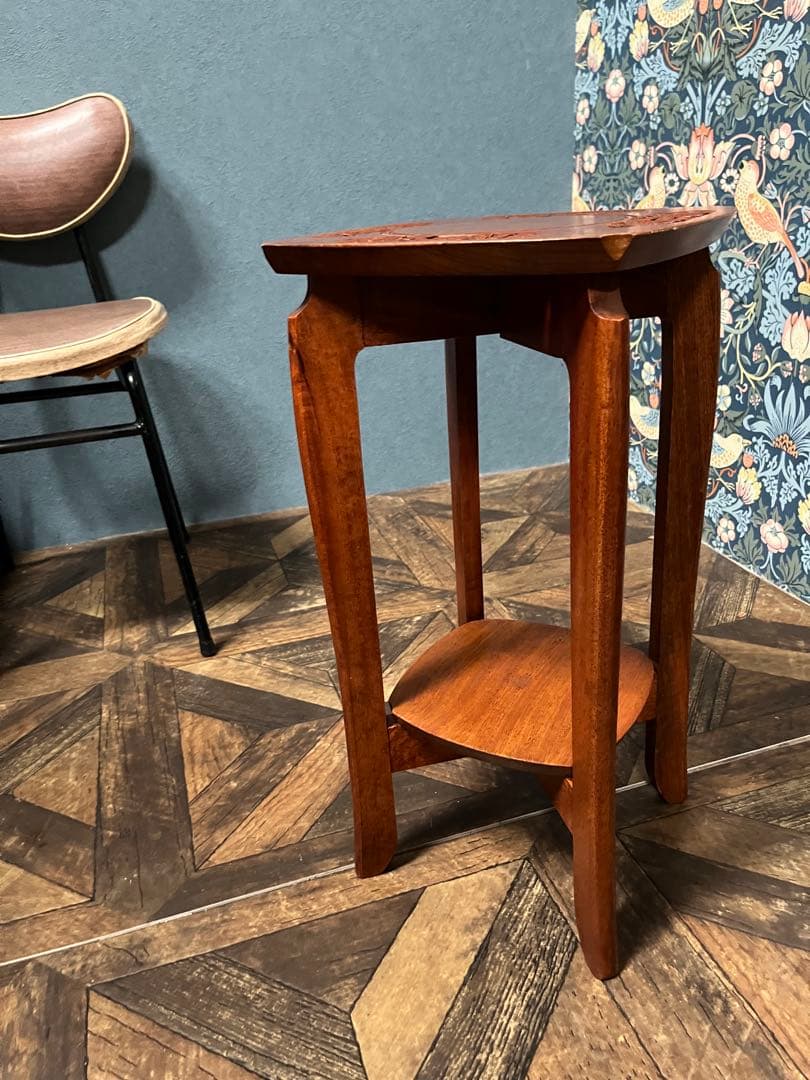 花台 スツール 木製 インテリア 彫刻 木彫り