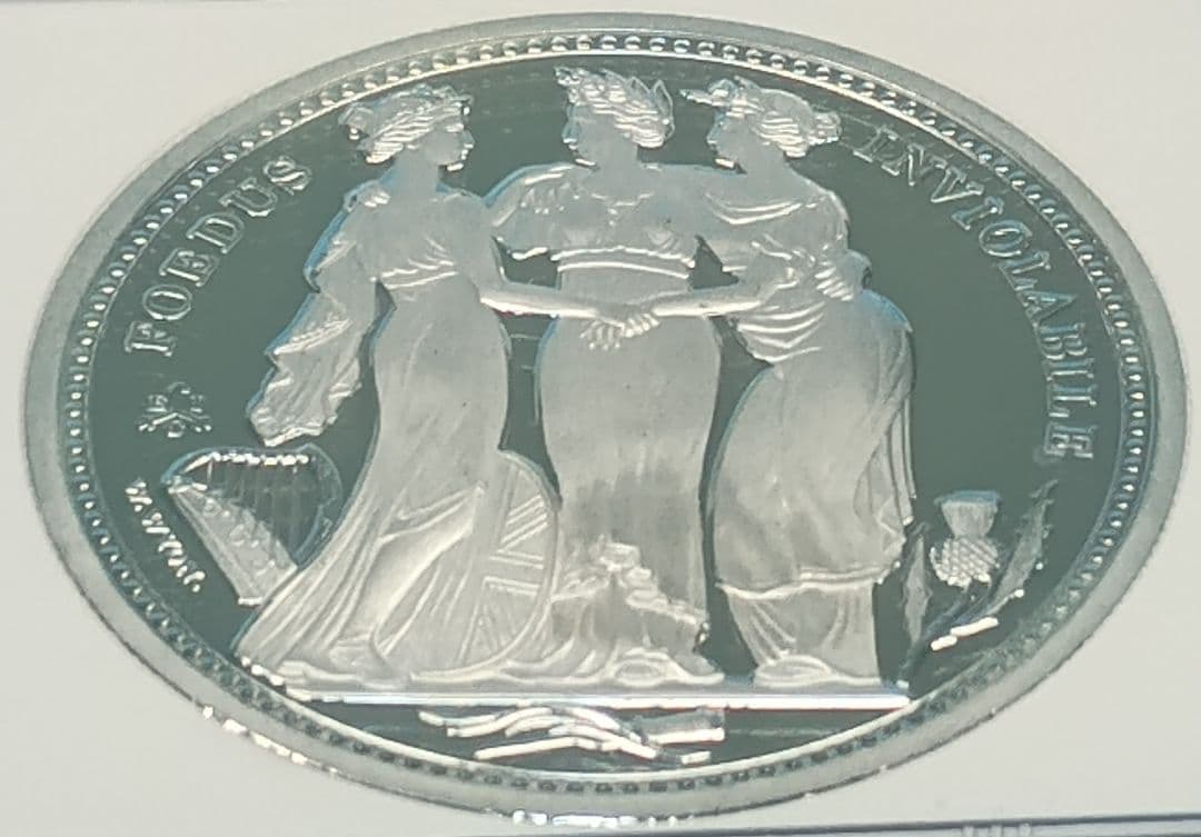 2021 セントヘレナ スリーグレイセス £2 銀貨 NGC PF69UC FR