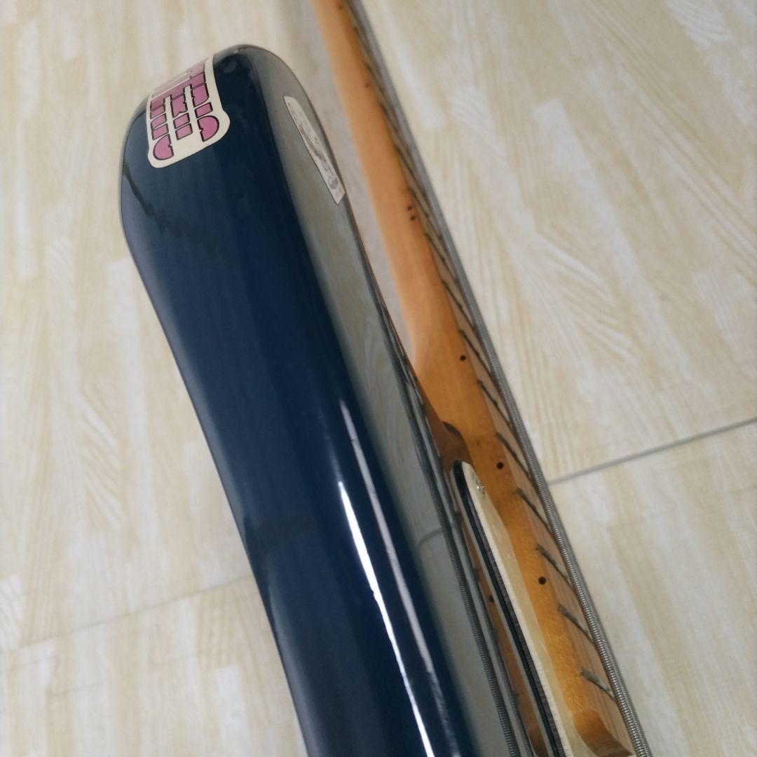 ダークブルー ジャズベーススタイルエレキベース