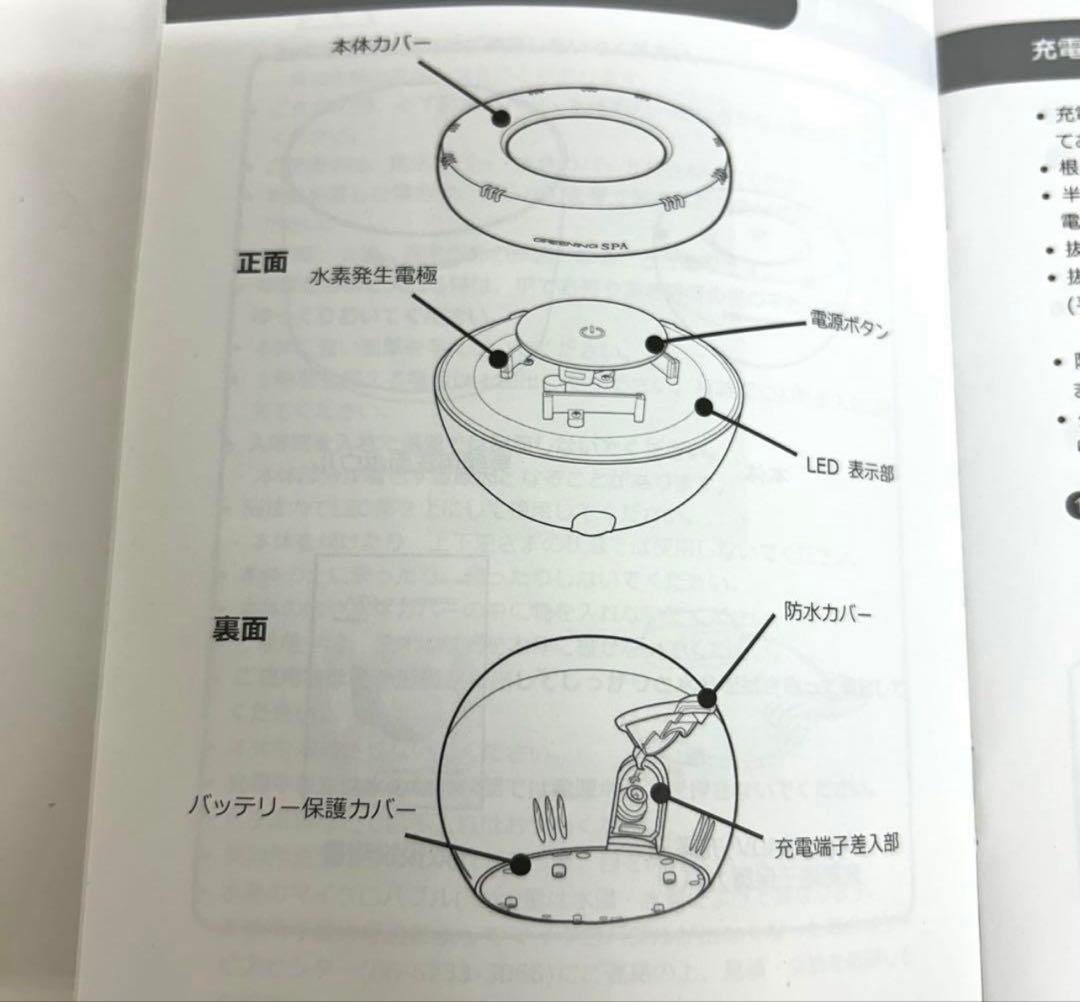 a88-35 高濃度水素風呂 グリーニングスパ HDW0004 美顔用洗面ボウル