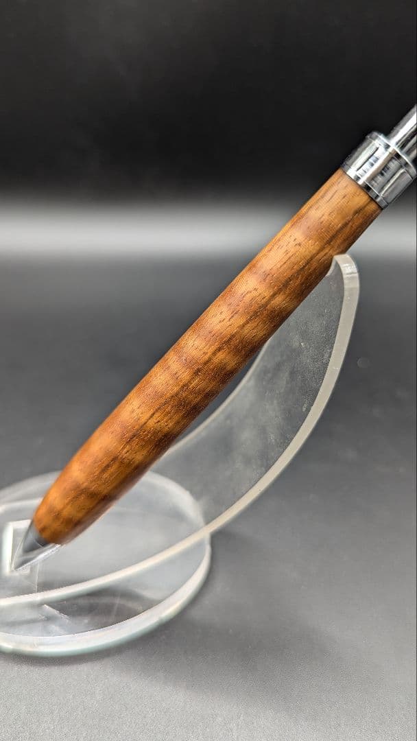 471ペン工房翌檜　金糸楠木　虎杢　木軸シャーペン　ボールペン