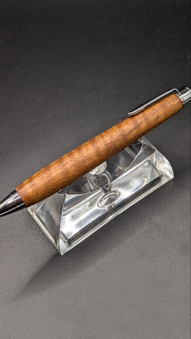 471ペン工房翌檜　金糸楠木　虎杢　木軸シャーペン　ボールペン