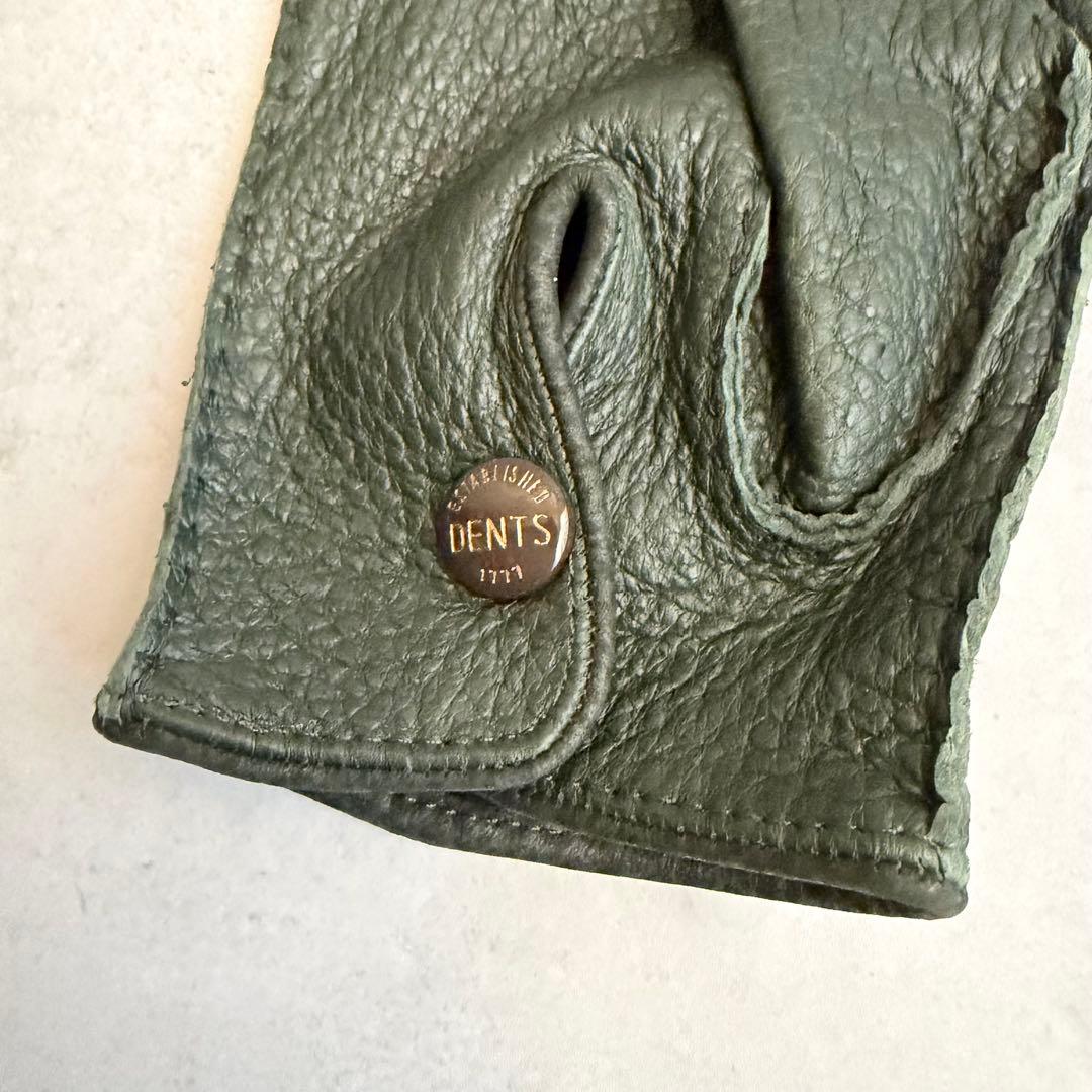 【美品✨レアカラー】デンツ ペッカリー アンライニング グローブ 8 カーキ