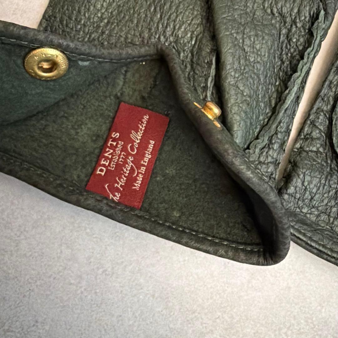 【美品✨レアカラー】デンツ ペッカリー アンライニング グローブ 8 カーキ