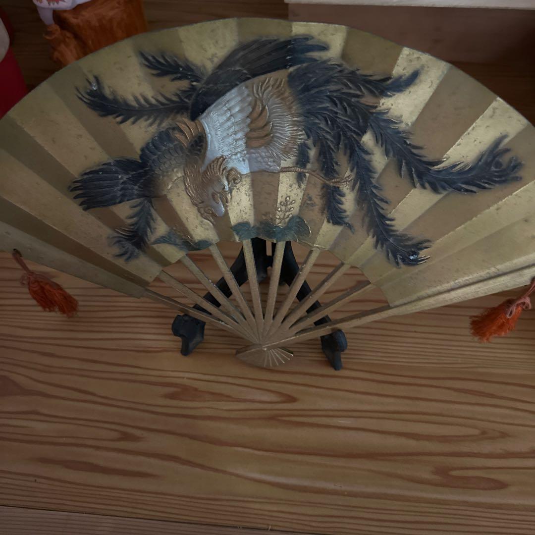 鳳凰デザインの日本の扇子