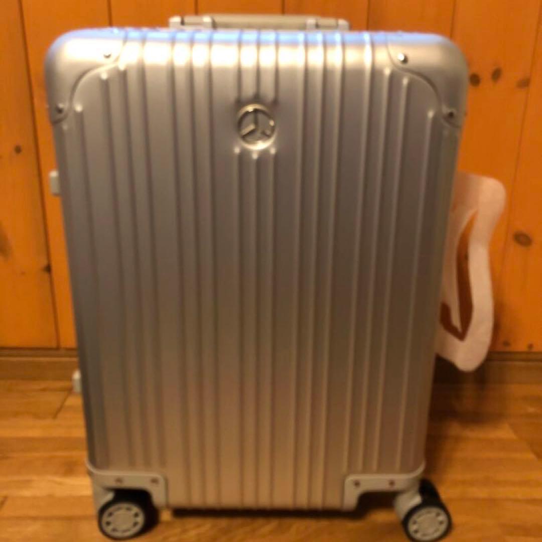 タ*ス様 メルセデスベンツ オリジナル アルミ スーツケース シルバー 32L