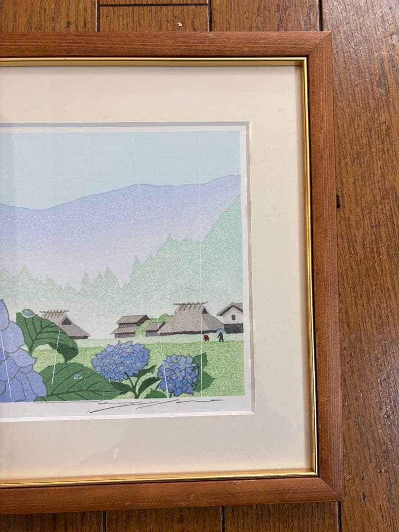 佐野せいじ　木版画　心の故郷十二ヶ月の内　5点セット