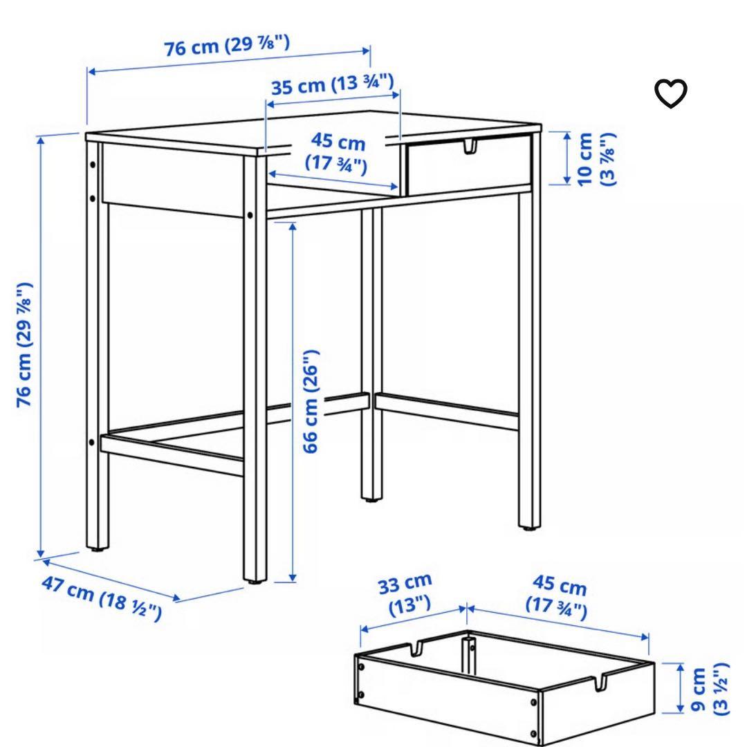 パソコンデスク IKEA NORDKISA