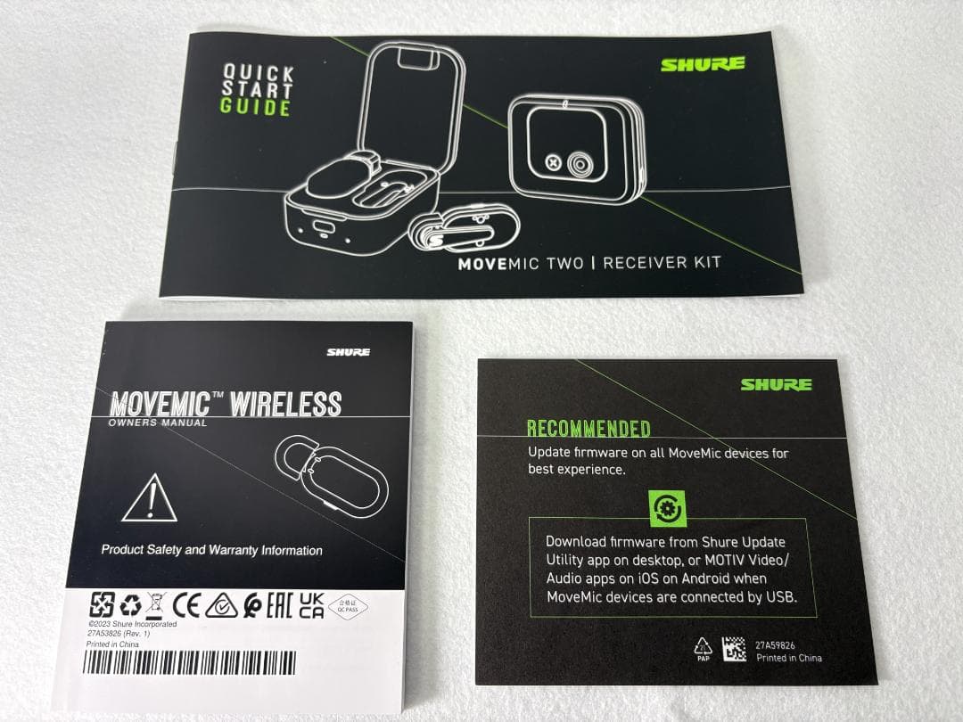 Shure MoveMic Two Kit シュア ワイヤレスマイク