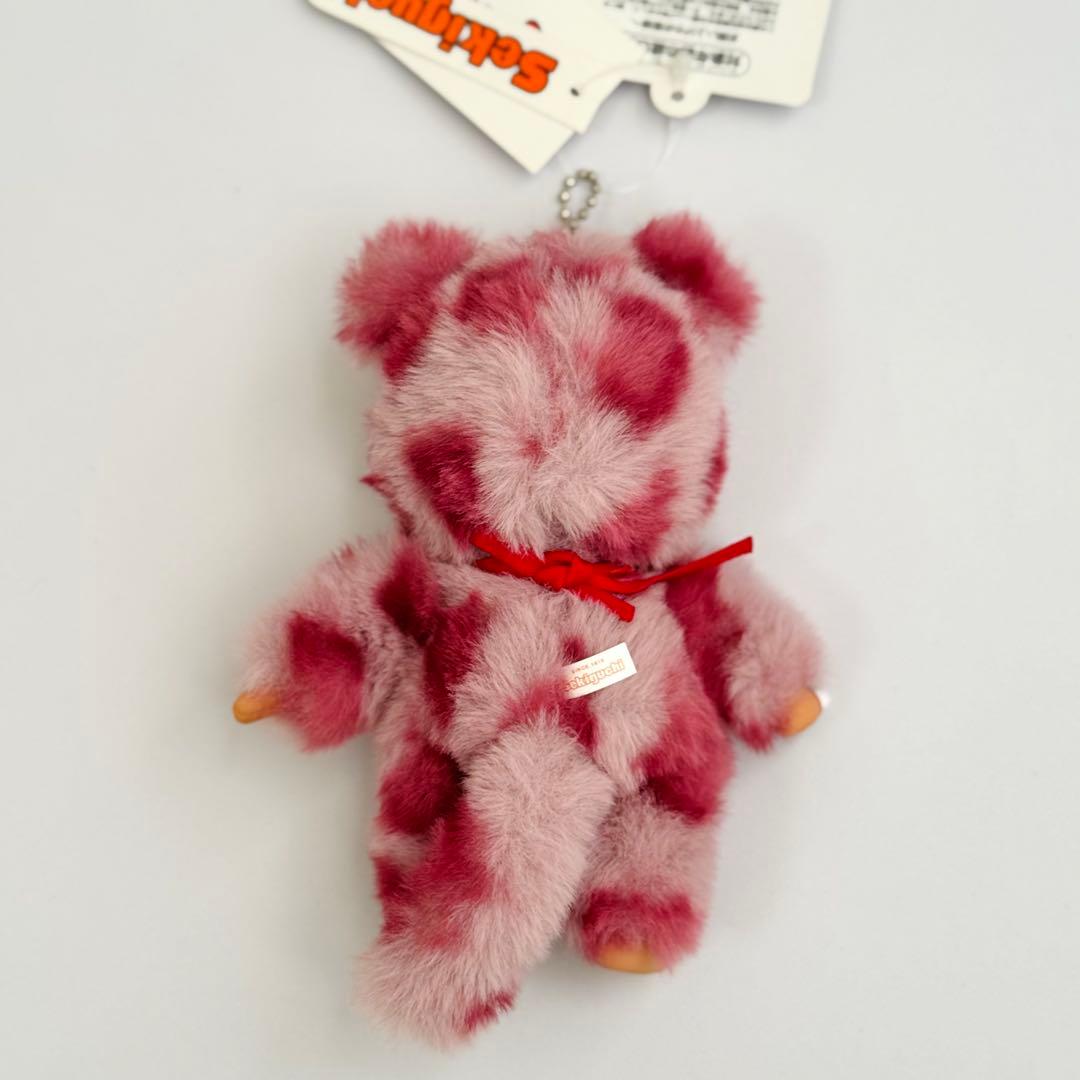 カスタム モンチッチSSキーチェーン ヒョウ柄（ピンク)