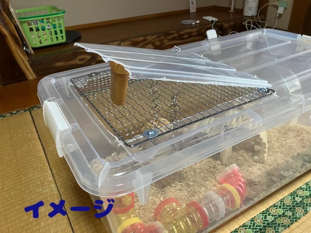 ①【超お得3個セット】広い大きい快適なハムスターケージ ゲージ【DIY】給水器付