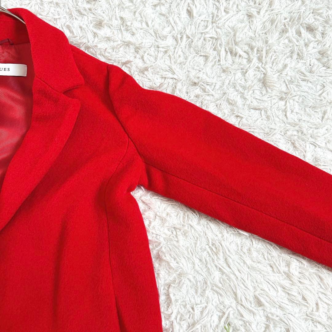 美品⁂マックスマーラ⁂イブルース⁂ウールチェスターコート　イタリア製　レッド