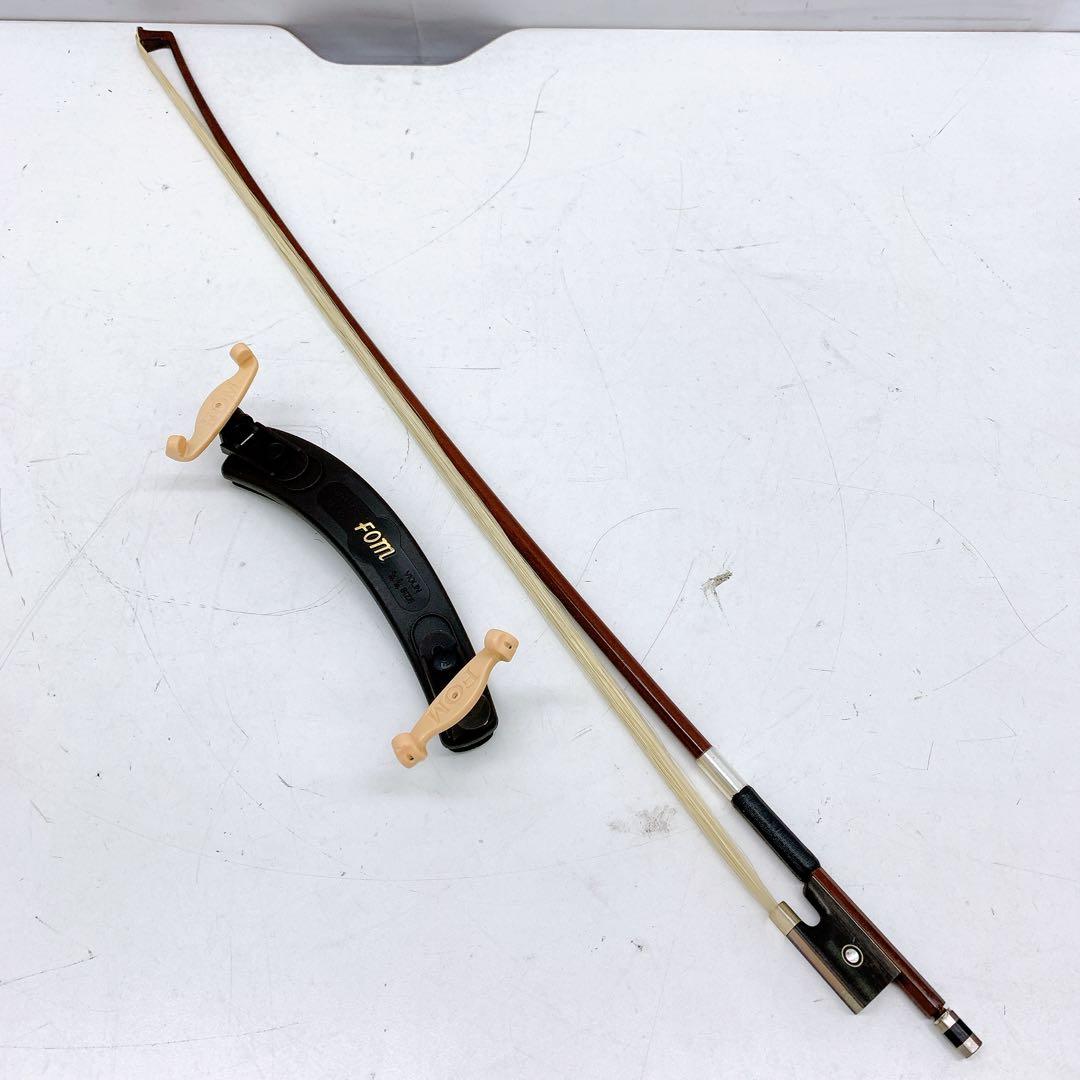 7B9 ニコロサンティNSN60S バイオリン 4/4 美品 弓 ケース 肩当付