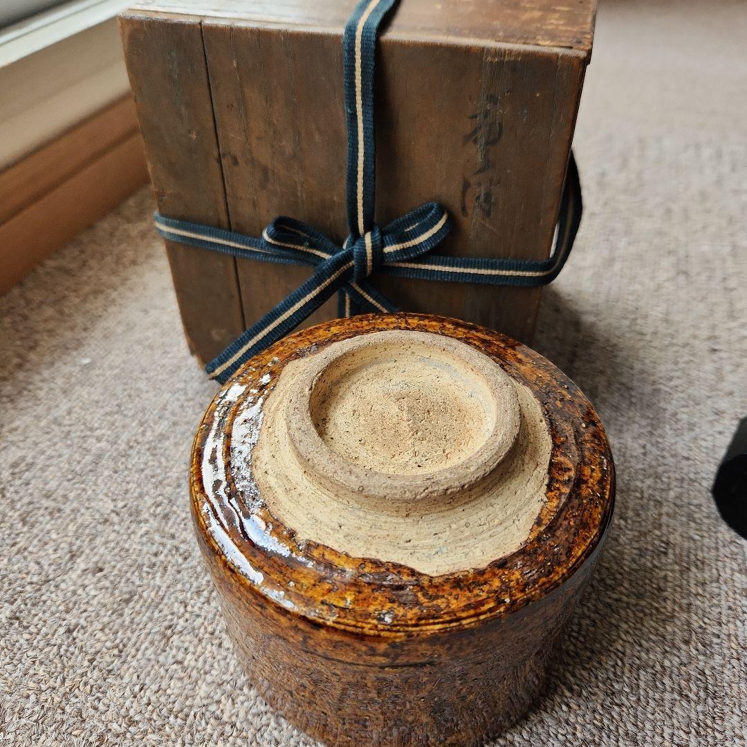 古い唐津筒茶碗