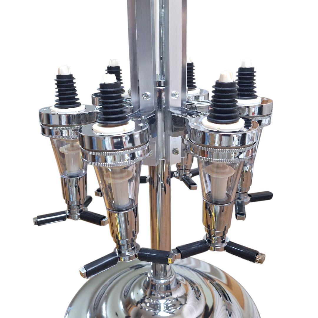 回転式 6連 ボトルディスペンサー 動作確認済 洗浄済 業務用 バー用品