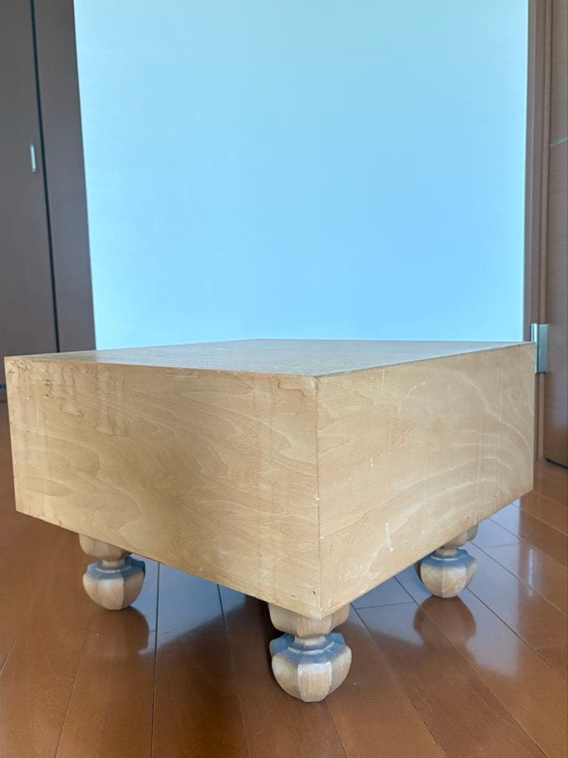 高級　碁盤　囲碁盤　木製　脚付き　厚い