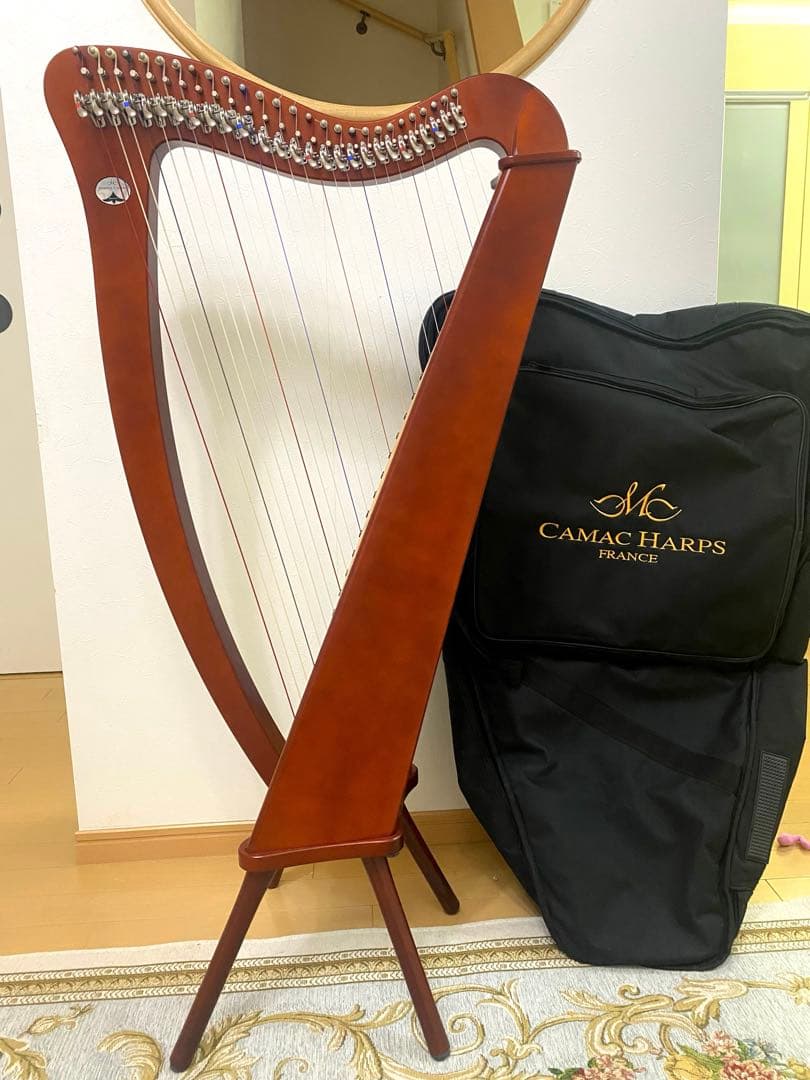 CAMAC カマック27弦 バルディックハープ マホガニー色