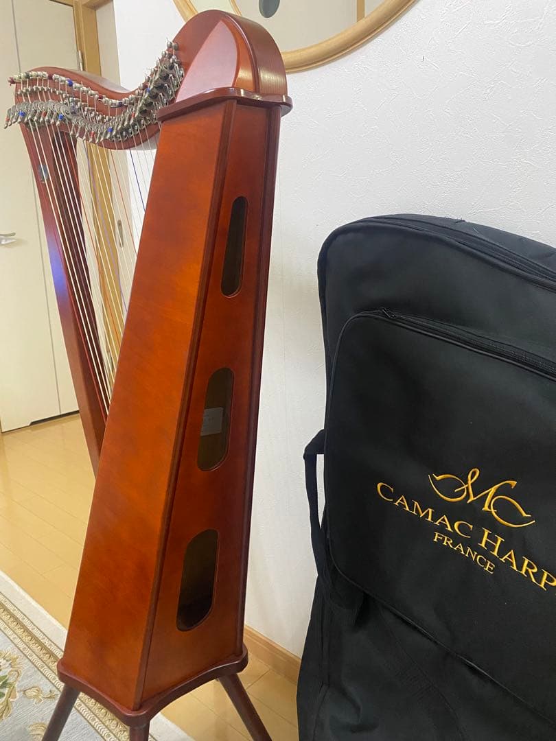 CAMAC カマック27弦 バルディックハープ マホガニー色