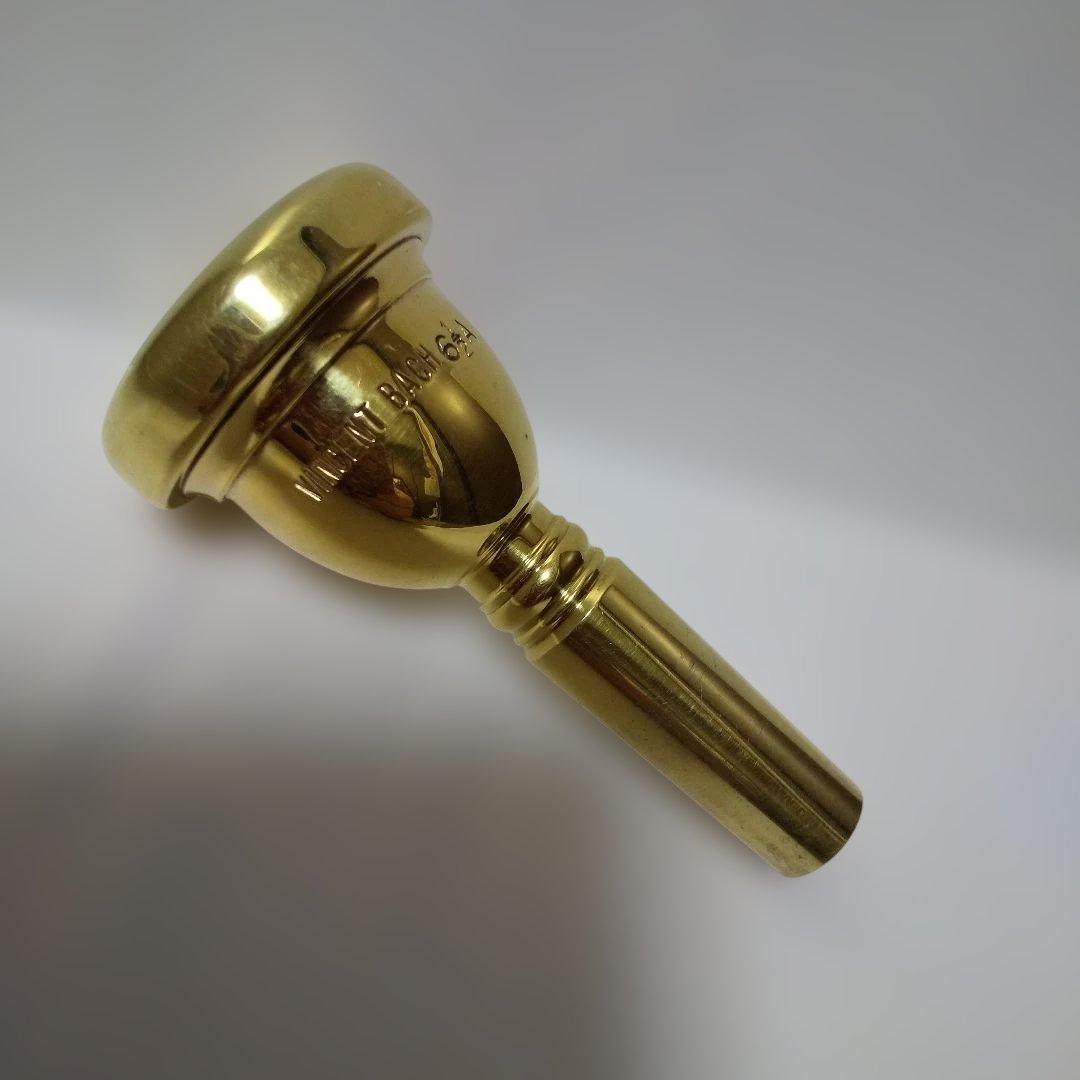 トロンボーン マウスピース VINCENT BACH 6-1/2A太管ゴールド