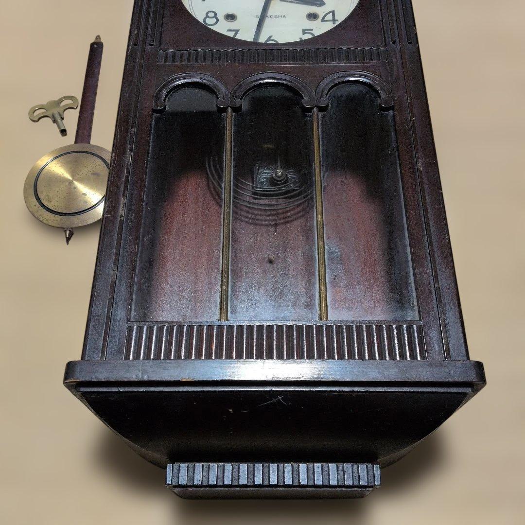 精工舎　稼働品　ゼンマイ時計　振り子時計　昭和レトロ　ボンボン時計