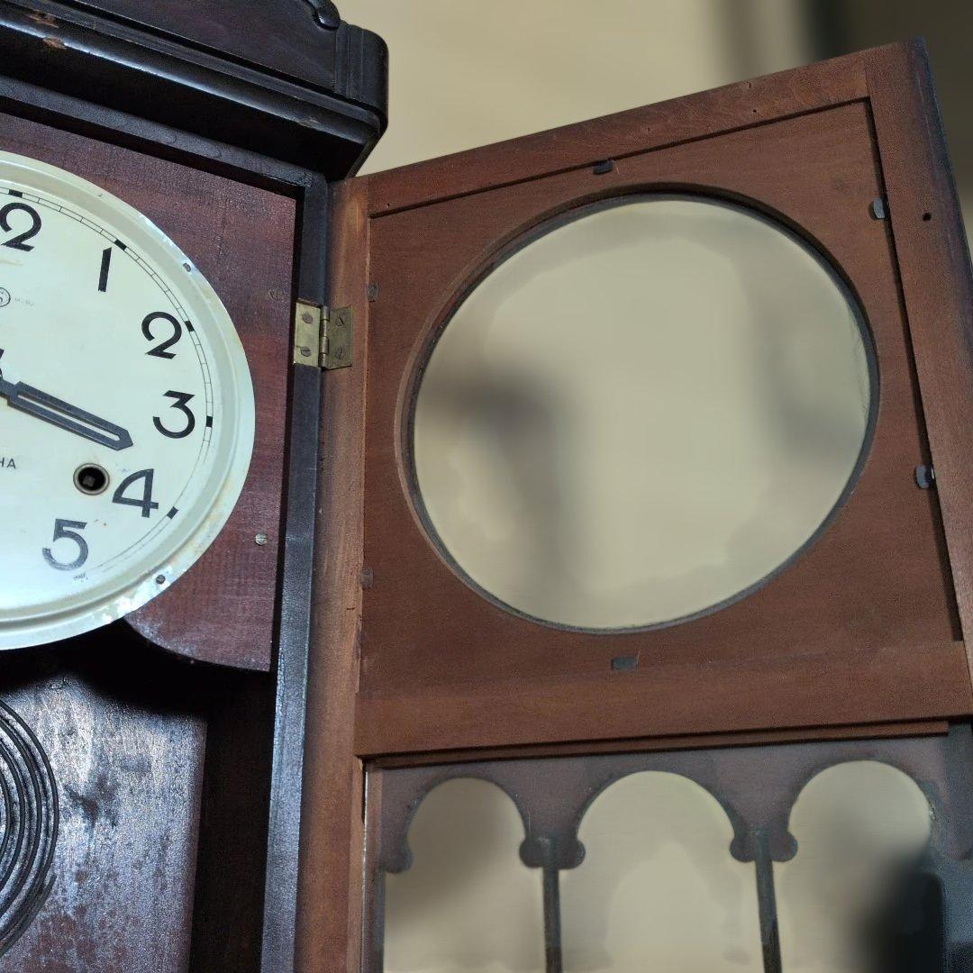 精工舎　稼働品　ゼンマイ時計　振り子時計　昭和レトロ　ボンボン時計