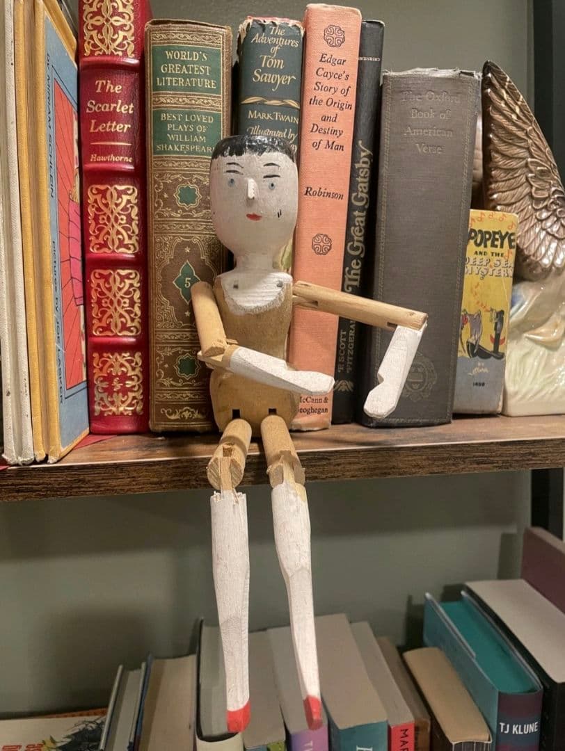 アンティーク雑貨★ペグドール人形★チャイナヘッドドール★ミニョネットビスクドール