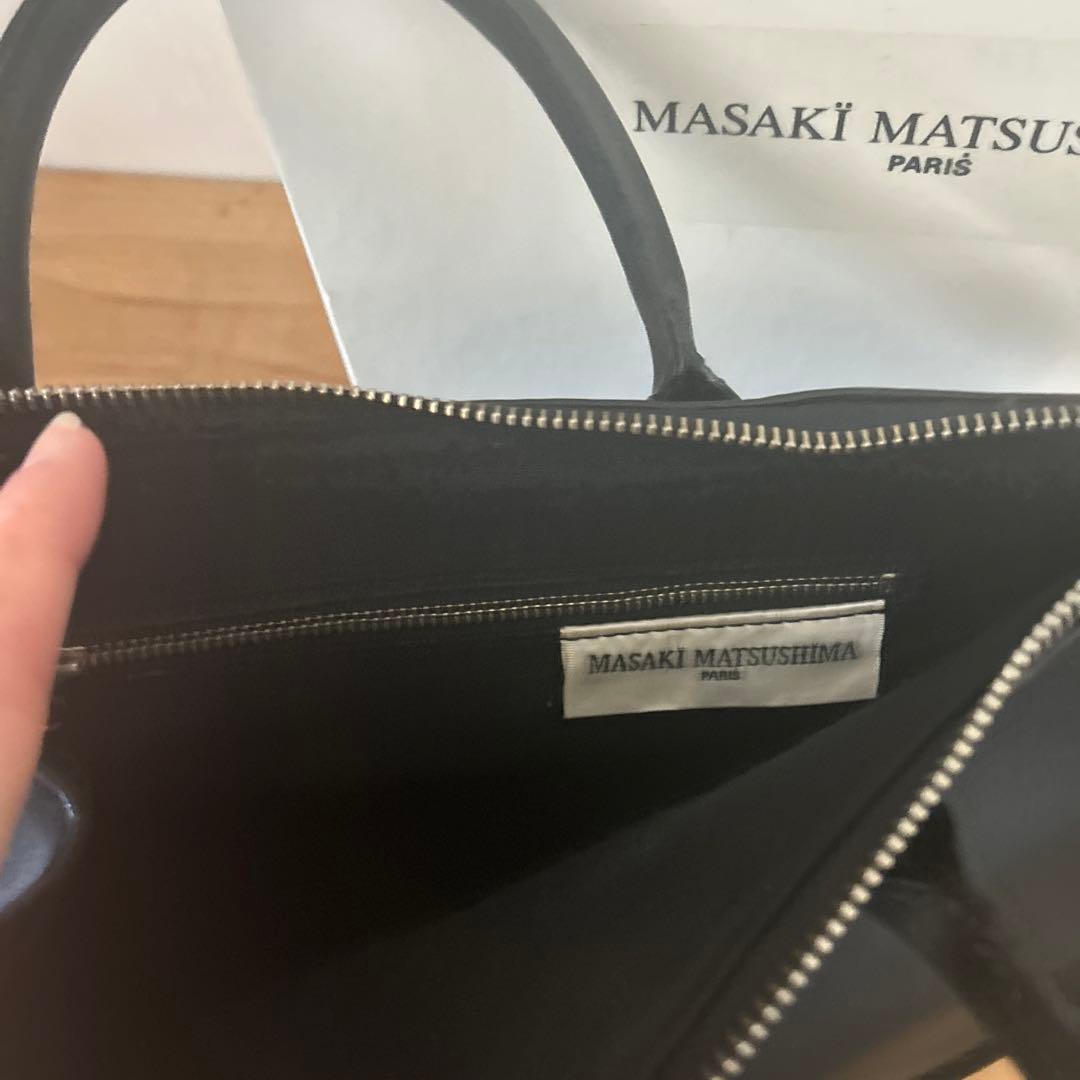MASAKI MATSUSHIMA 黒レザー バッグ