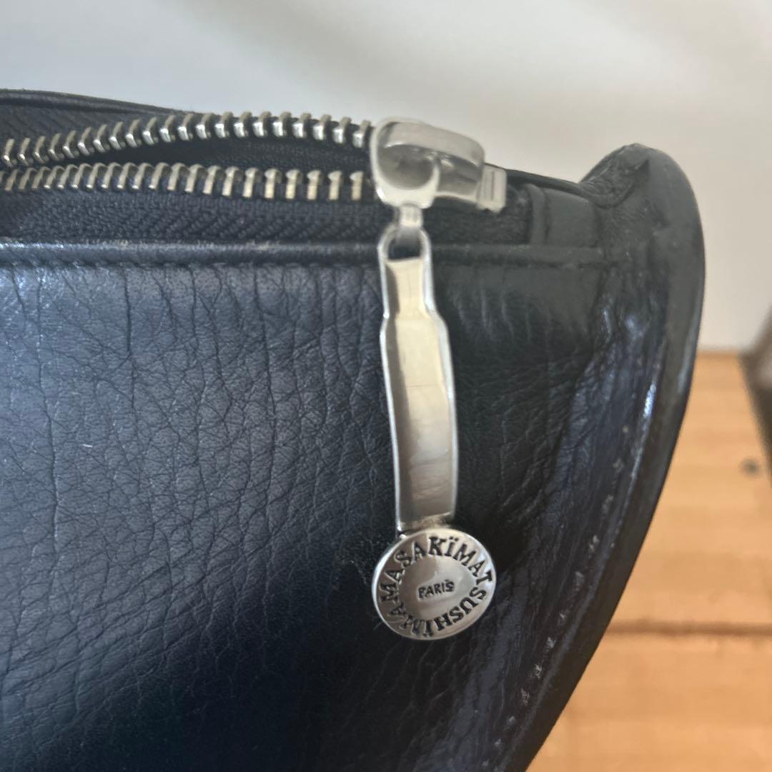 MASAKI MATSUSHIMA 黒レザー バッグ