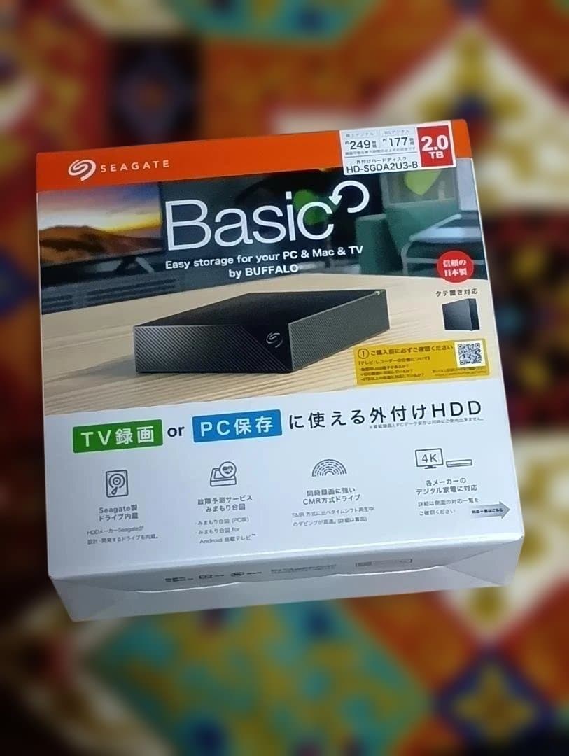 【 でいでいさん専用 】BUFFALO社 Basic 2.0TB 外付けHDD