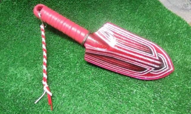 【一点物】ローライダーパターントップ アートシャベル（両面）レッド