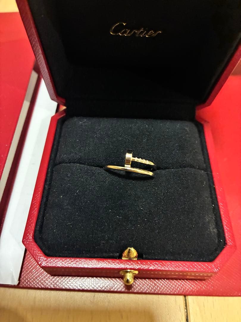 【ほぼ未使用】ジュスト アン クル リングスモールモデル　ホワイトゴールド13号