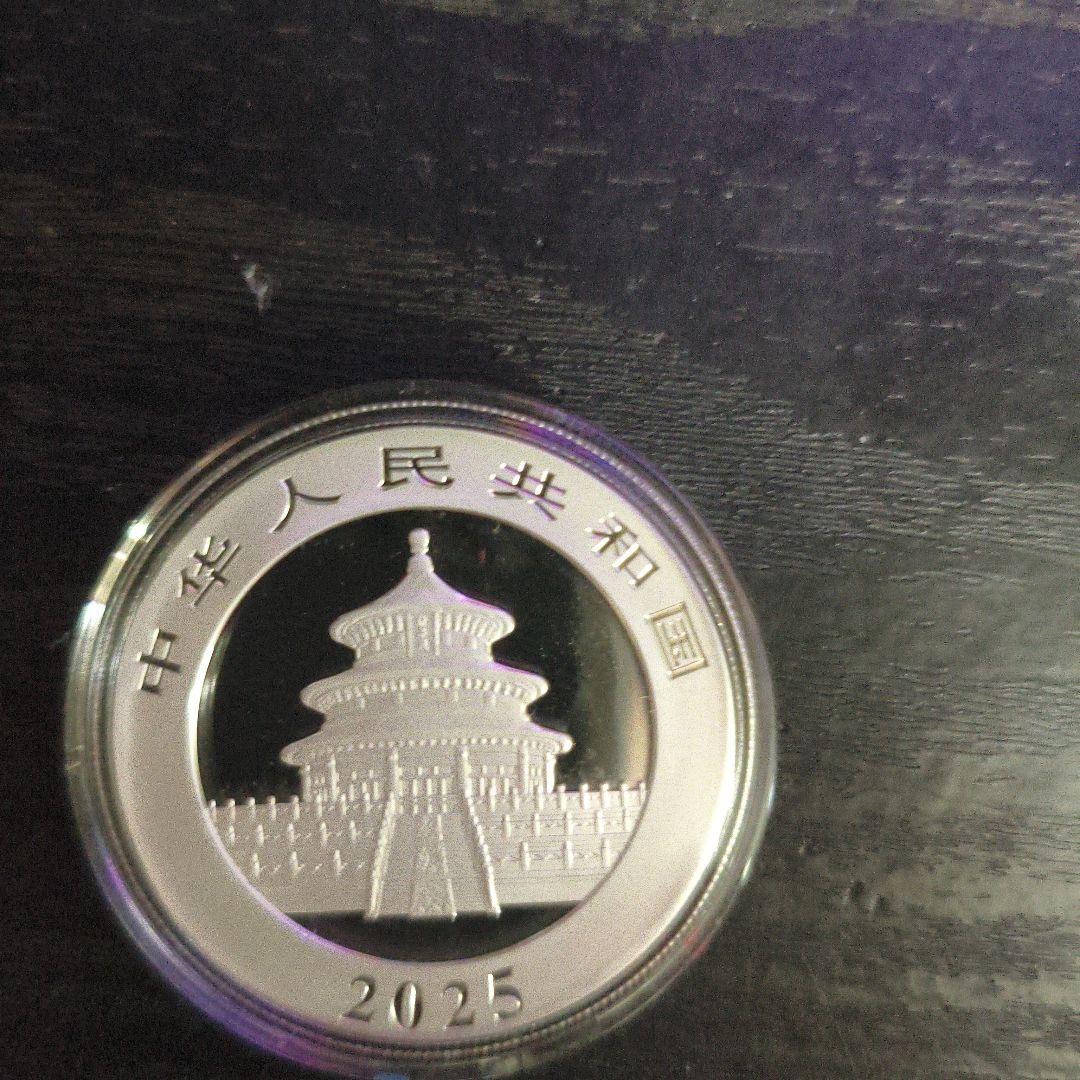 「中国 パンダ銀貨 2025年 30g 未使用 カプセル入り 純銀 Ag999」
