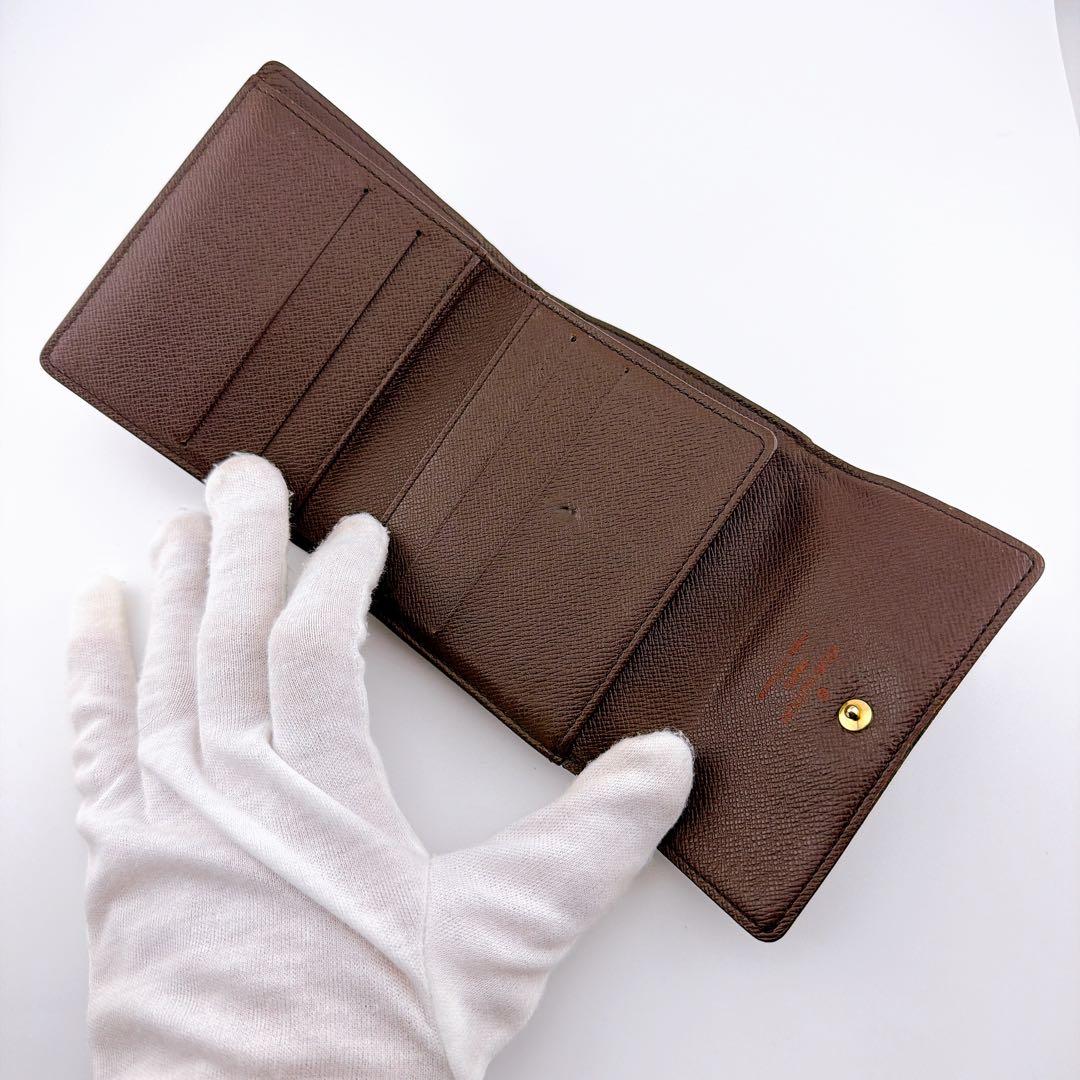 しょうさん　ルイヴィトン ダミエ エベヌ ポルトモネ ビエ カルトクレディ