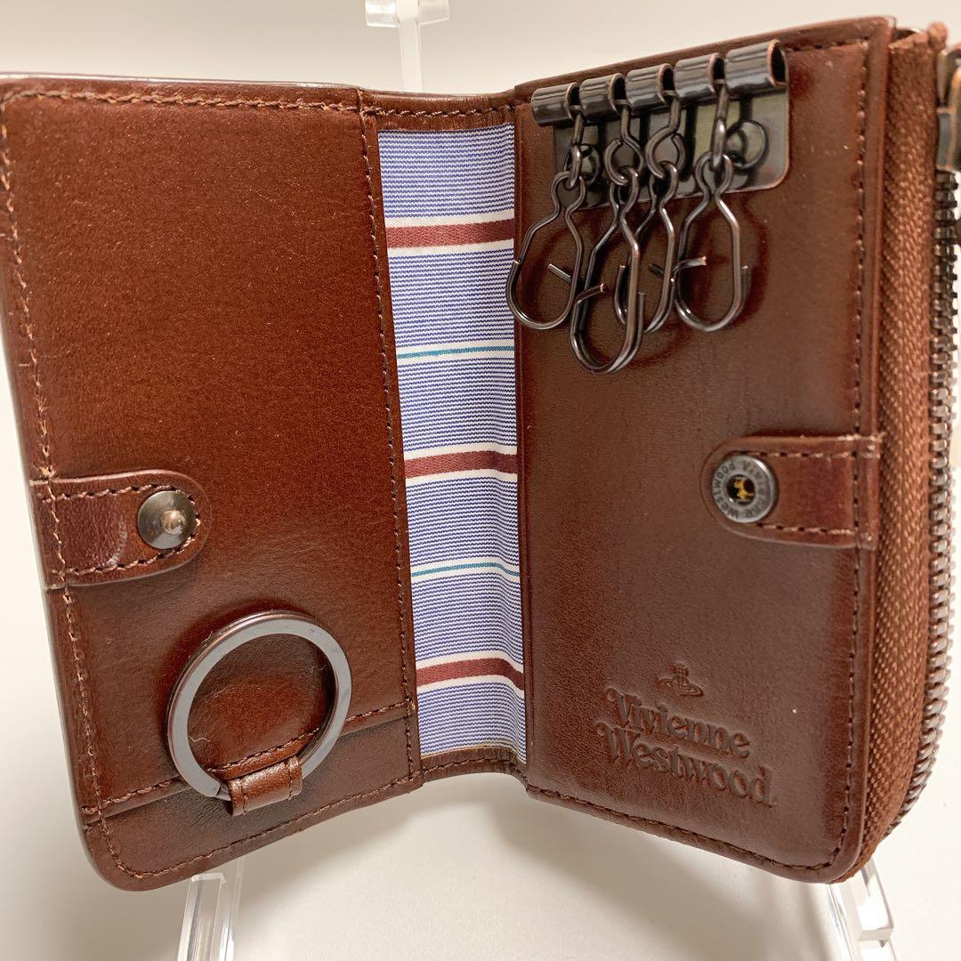 【新品】ヴィヴィアンウエストウッド 小銭入付キーケース コッパー オーブ　茶
