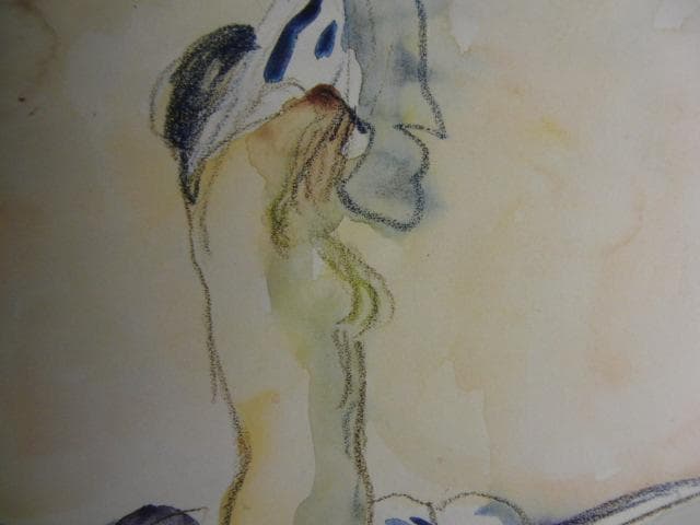 ムンク、『服を脱ぐモデル I』、希少な画集より、新品高級額・額装付