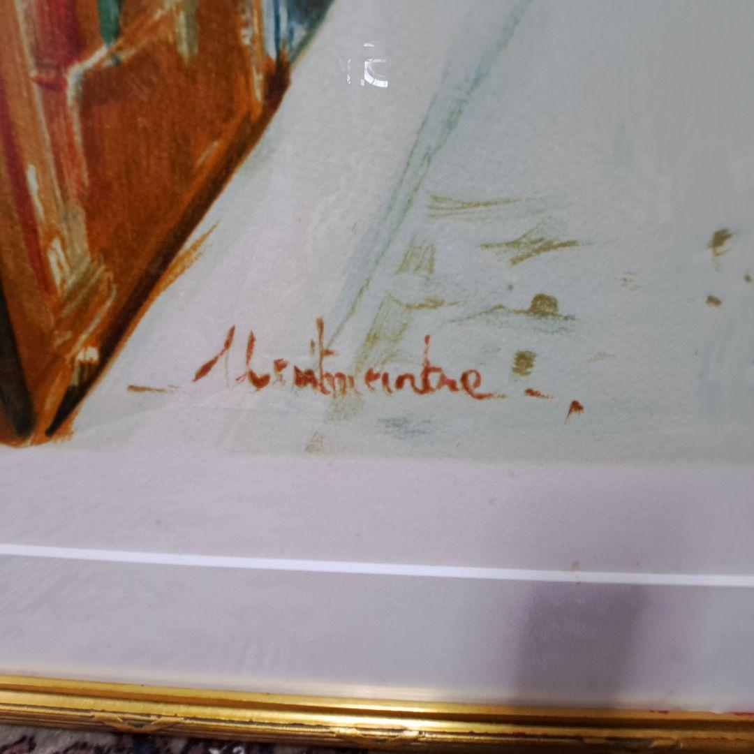 モーリス・ユトリロ　リトグラフ　モンマルトルのサクレクール　版画　エンボスあり