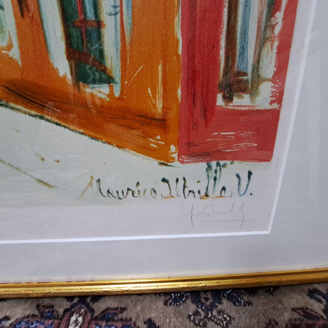 モーリス・ユトリロ　リトグラフ　モンマルトルのサクレクール　版画　エンボスあり