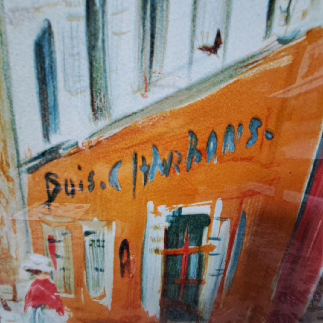 モーリス・ユトリロ　リトグラフ　モンマルトルのサクレクール　版画　エンボスあり