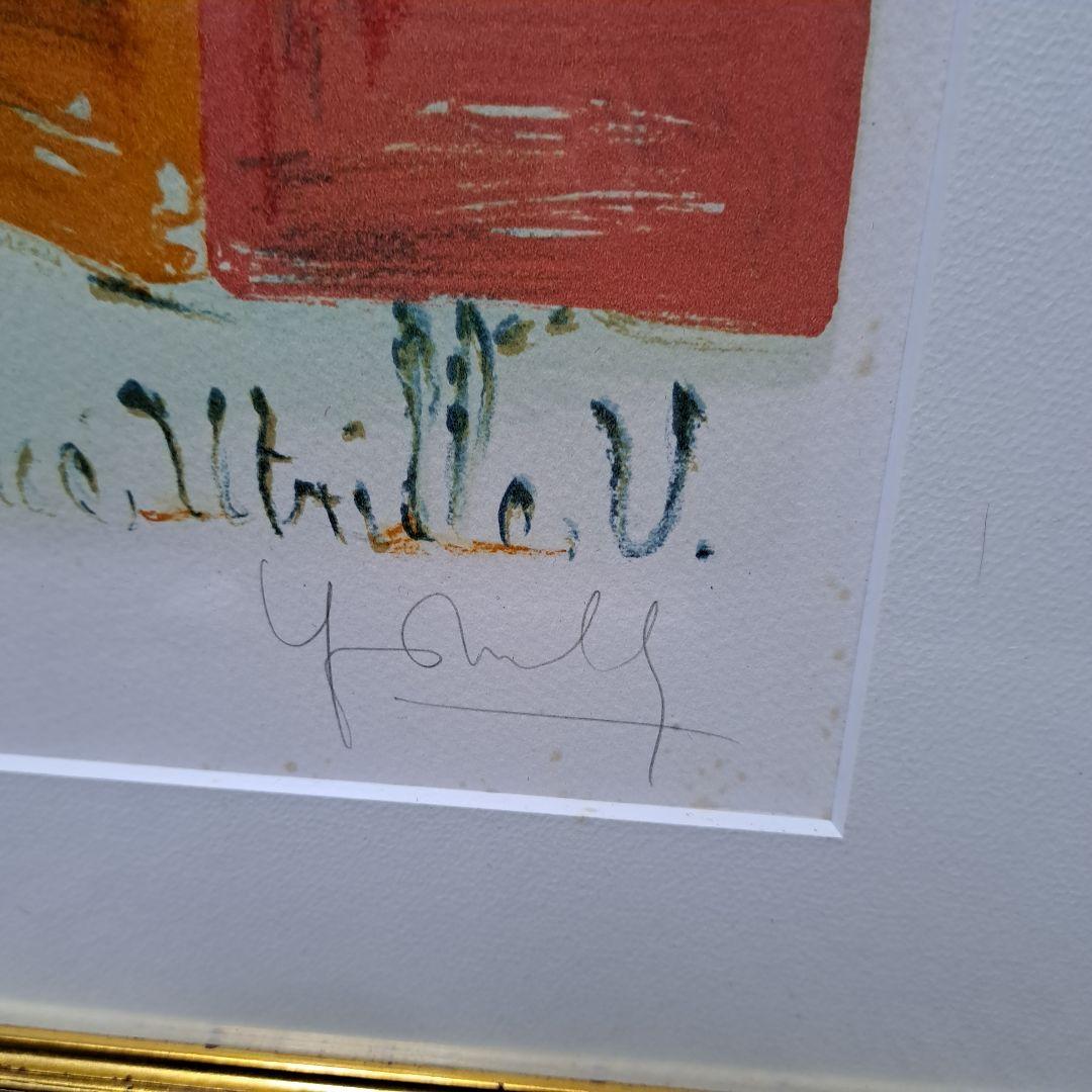 モーリス・ユトリロ　リトグラフ　モンマルトルのサクレクール　版画　エンボスあり