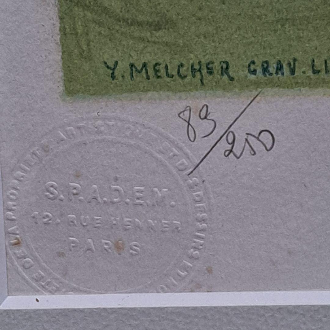 モーリス・ユトリロ　リトグラフ　モンマルトルのサクレクール　版画　エンボスあり