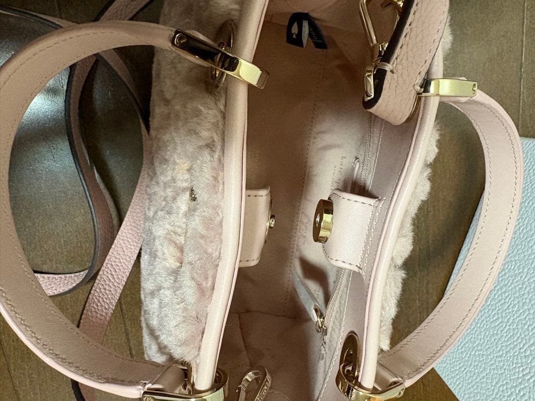 Kate Spade ピンク ファー ショルダーIchigo Ichie
