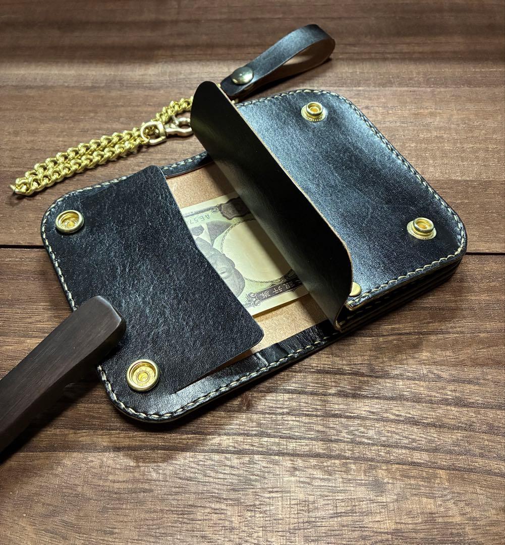 姫路レザー　ミドルトラッカーウォレット