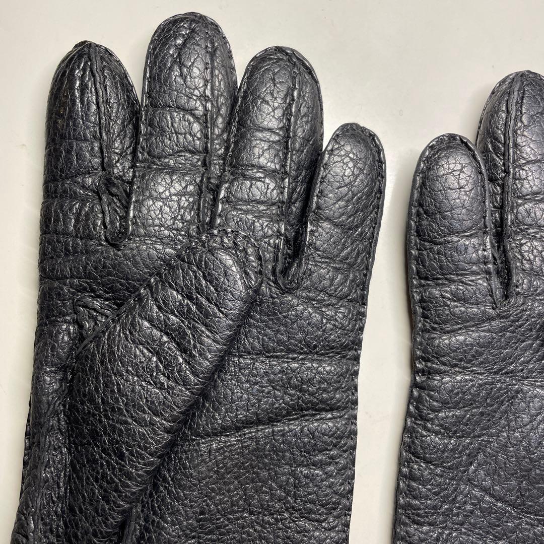 デンツ ペッカリー ブラック ハンプトン カシミア製ライニング