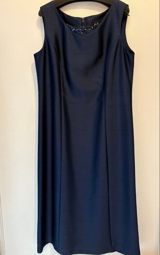 【美品】マザーズドレス　フォーマル　IGIN /イギンジブリーヌ　コサージュ付き