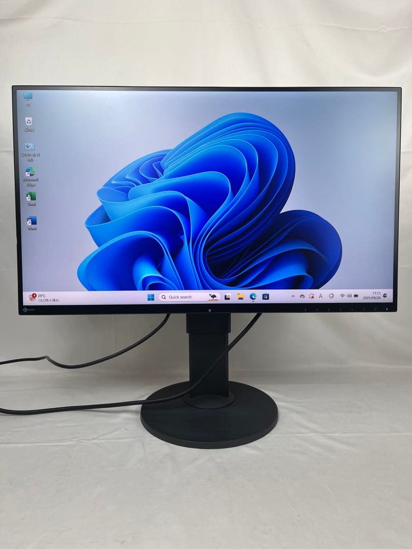 美品EIZO EV2750 27インチモニター　内蔵スピーカー有り 2K解像度