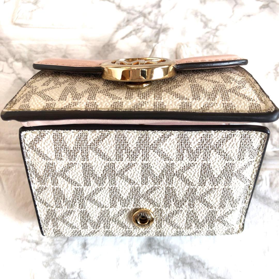 【極美品】マイケルコースMICHAELKORS 三つ折り財布 dark