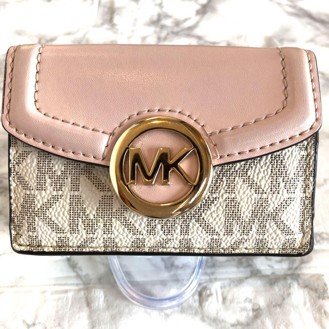 【極美品】マイケルコースMICHAELKORS 三つ折り財布 dark