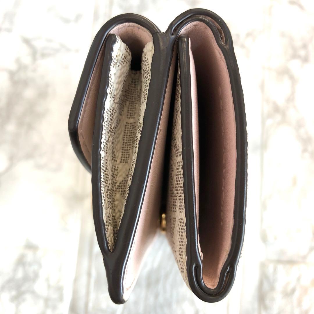 【極美品】マイケルコースMICHAELKORS 三つ折り財布 dark